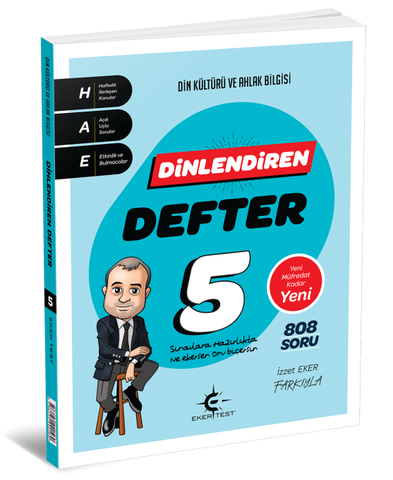 5. Sınıf Eker Test Dinlendiren Defter